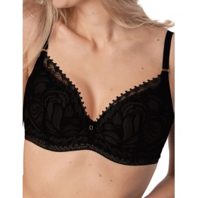 Бюстгальтер с пуш-ап вкладышами Mefemi ROBERTA P-UP черный, Цвет: черный, Размеры: 75B