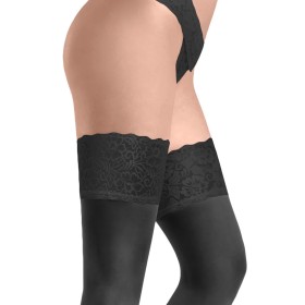 Чулки с кружевной коронкой Silca CA1107 CALZA MISTERY 15 den nero, Цвет: черный, Размеры: 1