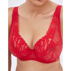 Бюстгальтер бралетт Alles ADORE M Bralette Red, Цвет: красный, Размеры: 65D