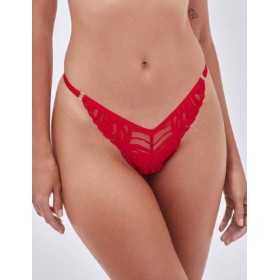 Кружевные стринги Alles ADORE stringi Red, Цвет: красный, Размеры: S