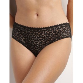 Кружевные трусы слипы Dim DAILY DENTELLE 0DFW черный, Цвет: черный, Размеры: S