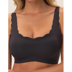 Бесшовный топ с вкладышами Esotiq 41845 SKYLA графит, Цвет: графит, Размеры: S