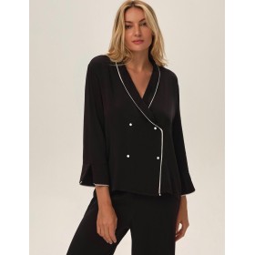 Черная пижама из модала Esotiq 42110 JAINA, Цвет: черный, Размеры: S