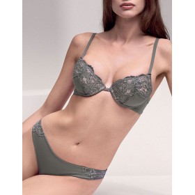 Комплект Lormar SATEN пуш-ап бразилиана Sat52054 oliva, Цвет: oliva (оливковый), Размеры: 70B