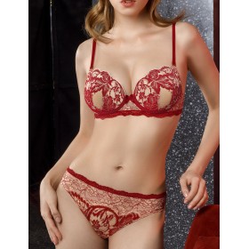 Комплект белья Mioocchi EMMA 775555 балконет слипы rosso, Цвет: rosso (красный), Размеры: 70C