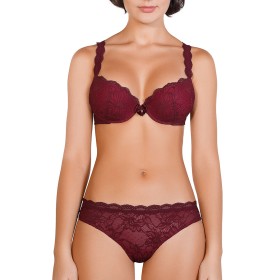 Кружевной комплект Mioocchi LEA 774343 пуш-ап и бразилиана magenta/rosa, Цвет: magenta/rosa, Размеры: 70B