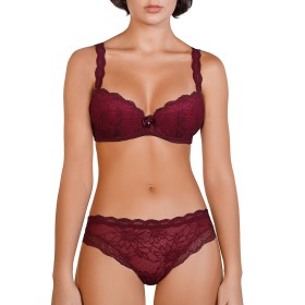Кружевной комплект Mioocchi LEA 774444 балконет слипы magenta/rosa, Цвет: magenta/rosa, Размеры: 70C