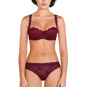 Кружевной комплект Mioocchi LEA 774543 фашия бразилиана magenta/rosa, Цвет: magenta/rosa, Размеры: 75A