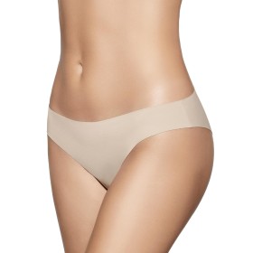 Бесшовные трусы слипы Selene 3128 BIKINI 501 серо-бежевый, Цвет: серо-бежевый, Размеры: S