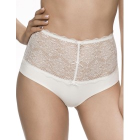 Высокие трусы слипы Sermija 174-18-AK молочный, Цвет: молочный, Размеры: XL