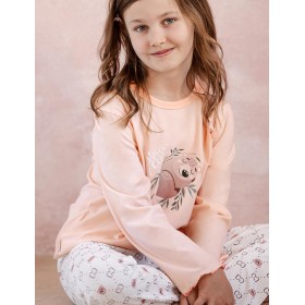 Пижама из хлопка Taro POLLY 3271-3272-01, Цвет: персиковый, Размеры: 104