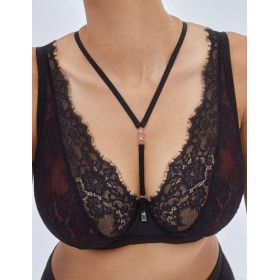 Бюстгальтер бралетт Alles HEARTBEAT M Bralette, Цвет: черный, Размеры: 65E