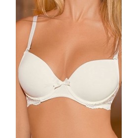Бюстгальтер балконет пуш-ап Amelie MICROLACE 8030 молочный, Цвет: молочный, Размеры: 70D