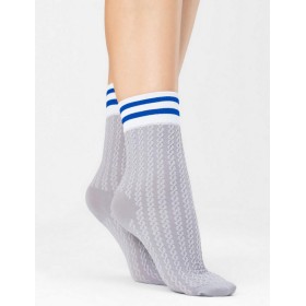 Носки женские Fiore 1141/G PLAYER 80 den серый/синий, Цвет: серый/синий, Размеры: UN