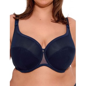 Бюстгальтер с поддержкой плюс Gaia 1058 SONIA PU Maxi темно-синий, Цвет: темно-синий, Размеры: 100E