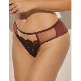 Трусики бразилиана Kinga PRALINE 1136/2-B, Цвет: шоколадный, Размеры: 2XL