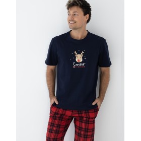 Мужская пижама Sensis NATHAN, Цвет: темно-синий, Размеры: XL