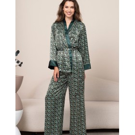 Пижама тройка из шёлка Mia-Amore BERGAMO 4307, Цвет: мультицвет, Размеры: 2XL