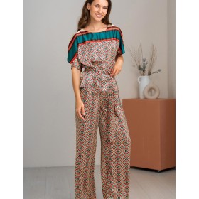 Пижама из шёлка Mia-Amore BRIANNA 4336, Цвет: мультицвет, Размеры: S