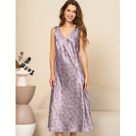 Длинная сорочка из шёлка Mia-Amore ESENIA 4351, Цвет: мультицвет, Размеры: 4XL