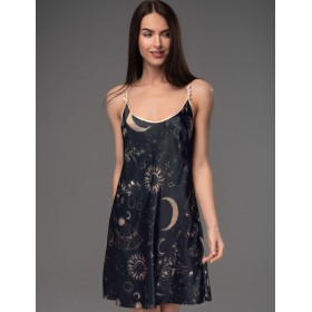 Шёлковая сорочка Mia-Amore GALATEYA 4461, Цвет: черный, Размеры: S