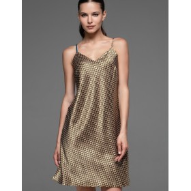 Атласная сорочка с узором Mia-Amore INNA 7520, Цвет: мультколор, Размеры: L