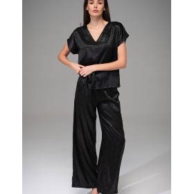 Атласный костюм Mia-Amore JOANNA 7316 черный, Цвет: черный, Размеры: L