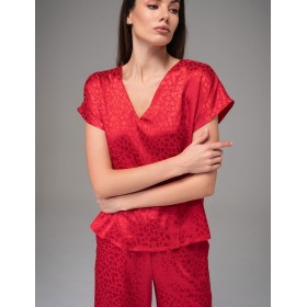 Атласный костюм Mia-Amore JOANNA 7316 красный, Цвет: красный, Размеры: S