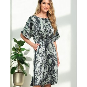 Туника атласная Mia-Amore SOLANGE 7517, Цвет: серо-ментоловый, Размеры: 2XL/3XL