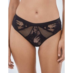 Ажурные трусики бразилиана Alles BOUDOIR Braziliany black, Цвет: черный, Размеры: S