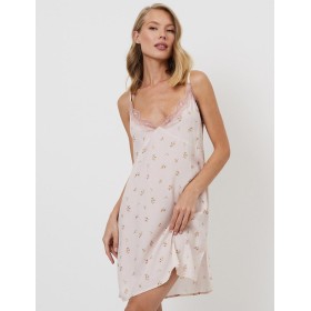 Сорочка на тонких бретелях Aruelle FLOSSIE, Цвет: пудровый, Размеры: XS