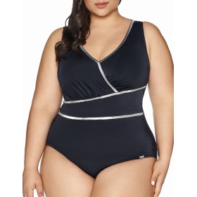 Купальник с блестящей отделкой Ava SKJ62 черный, Цвет: черный, Размеры: 70H