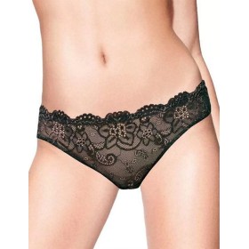 Кружевные трусики бразилиана Infiore RUMBA 887 nero, Цвет: nero (черный), Размеры: S