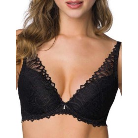 Кружевной бюстгальтер пуш-ап MAT NERINE M-3931-11 Black, Цвет: черный, Размеры: 80D