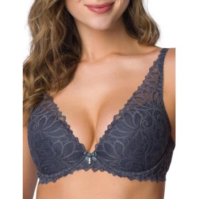 Кружевной бюстгальтер пуш-ап MAT NERINE M-3931-11 Grey, Цвет: серый, Размеры: 70D