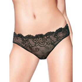 Кружевные трусики слипы Infiore TWIST 888 nero, Цвет: nero (черный), Размеры: S