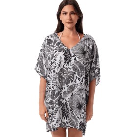 Пляжная туника из вискозы Jantzen JZ25030C, Цвет: белый/черный, Размеры: L