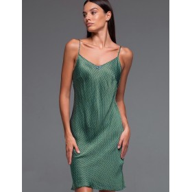 Сорочка из шёлка и вискозы Mia-Amore AMINA 4100, Цвет: изумрудный, Размеры: 2XL