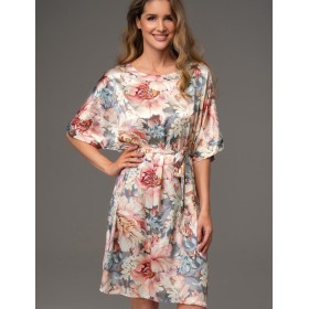 Туника из натурального шёлка Mia-Amore FLORIN 4485, Цвет: мультицвет, Размеры: 4XL/5XL