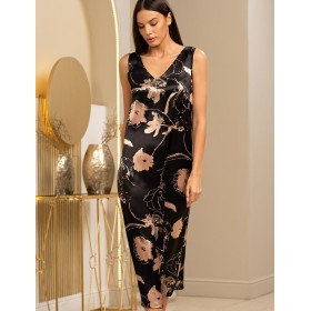 Длинная сорочка с рельефами Mia-Amore LEILA 4478, Цвет: черный, Размеры: 2XL