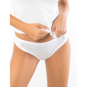 Трусики бразилиана из хлопка с модалом Sielei IOSONOIO 5007 bianco, Цвет: bianco (белый), Размеры: S