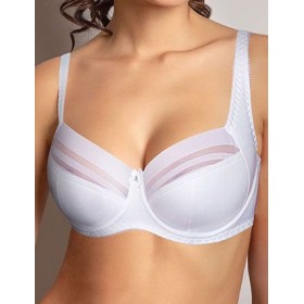 Бюстгальтер полумягкий с усиленной бретелью Albina L SILUET 8090 белый, Цвет: белый, Размеры: 80D