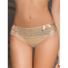 Трусы слипы Amelie MICROLACE 8030-2 бежевый, Цвет: бежевый, Размеры: S