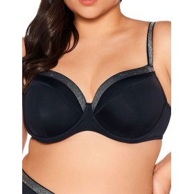 Верх купальника с серебром Ava SK224 U black, Цвет: черный, Размеры: 85C