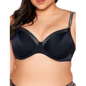 Бюстгальтер пляжный мягкий с серебром Ava SK225 M black, Цвет: черный, Размеры: 70E