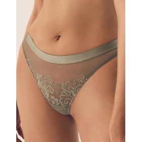 Кружевные стринги Esotiq 42331 LYNN хаки, Цвет: хаки, Размеры: L