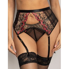 Пояс для чулок Kris Line FLAMENCO suspender, Цвет: черный, Размеры: S
