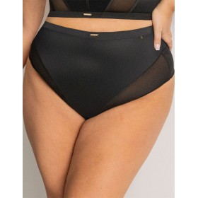 Трусы высокие стринги Kris Line SIMPLE stringi high waist, Цвет: черный, Размеры: 2XL