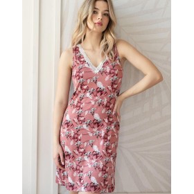 Короткая сорочка из вискозы Mia-Amore JODIE 5050, Цвет: моккачино, Размеры: 3XL