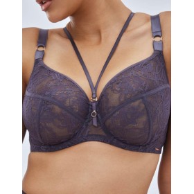 Бюстгальтер кружевной мягкий Alles CHIARA M графит, Цвет: графит, Размеры: 70F